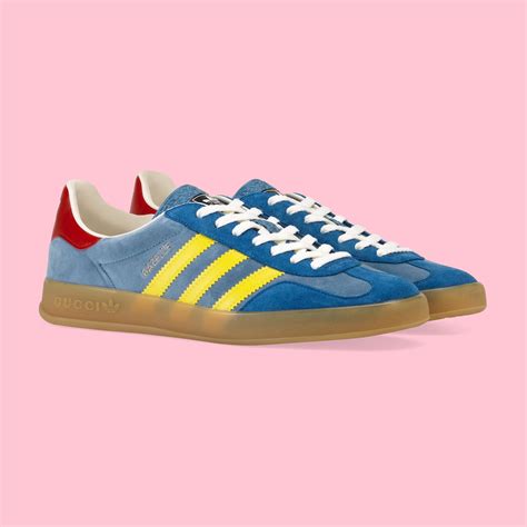 gucci adidas shoes blue|Gucci Adidas hard sided.